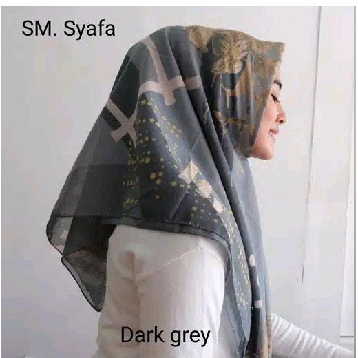 Termurah Kerudung motif saudia segi empat - Jilbab segi empat -  Kerudung motif segi empat