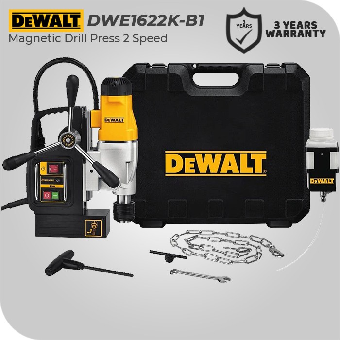 Dewalt Magnetic Drill Press / Bor Magnet Listrik 1200W 50mm DWE1622K