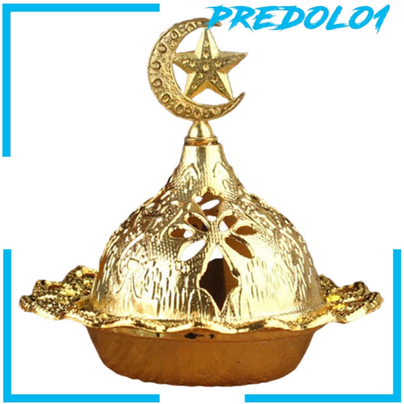 [PREDOLO1] Metal Frankincense Resin Incense Burner, Incense Censer, Portable Bakhoor Burner, Charcoal Bakhoor