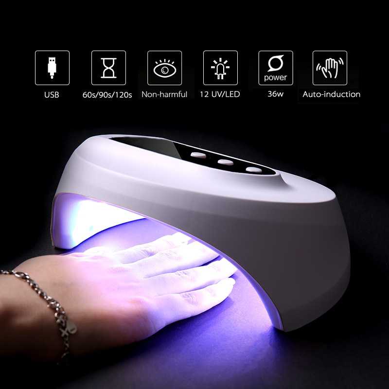 Pengering Kutek Kuku Smart Portable UV LED Nail Dryer 36W / Alat Pengering Kutek Gel UV Sun X5 Plus Mini / Pengering Kutex Kuteks Gel Polish Salon Display Uv lamp led / Nail Dryer Pengering kuku Alat Perawatan Kuku Alat Kecantikan Murah Original