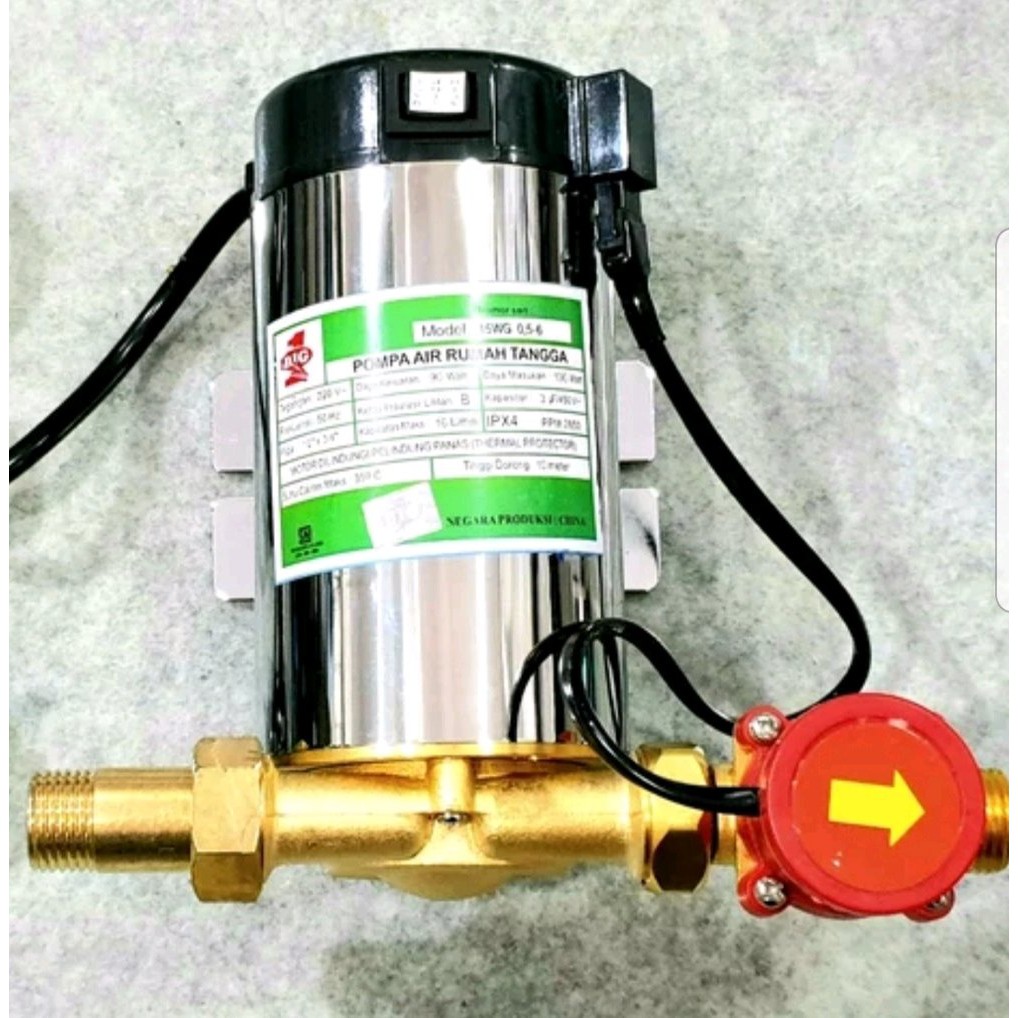 Pompa Pendorong Air Water Heater Pompa Dorong Booster Big 15wg Murah Shopee Indonesia