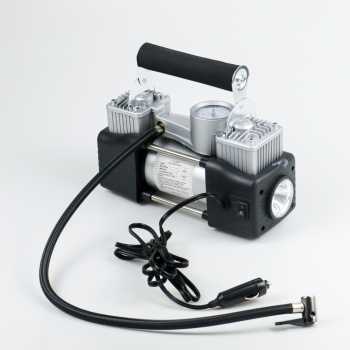 Pompa Ban Compressor Portabel Mobil Motor Double Cylinder 12V 150 PSI - 628-4X4