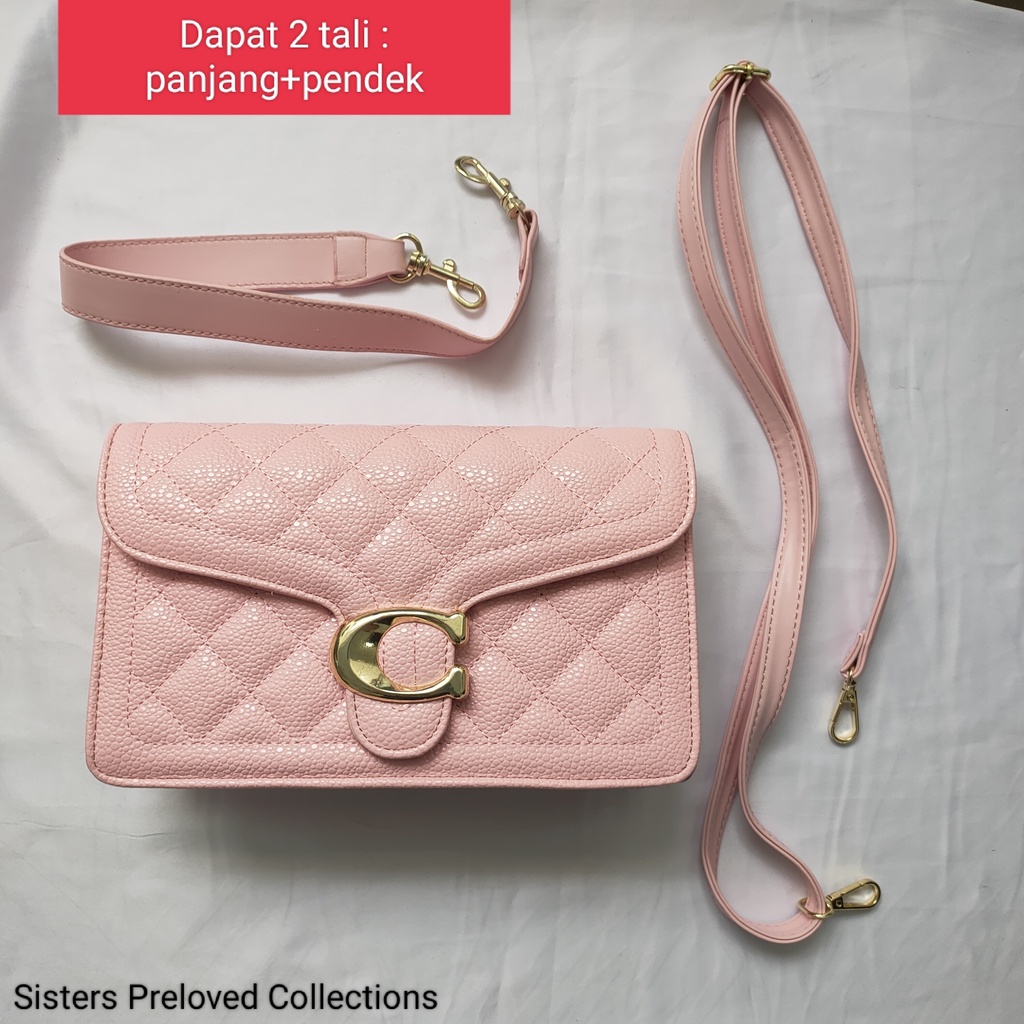(JUAL OBRAL) Tas Wanita Coach / Coach Bag Soft Pink / Coach Sling Bag Pink