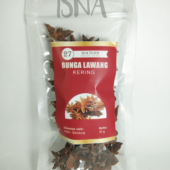 

Unik Bunga Lawang Kering / Pekak Utuh / Star Anise / Bunga Lawang Utuh Murah
