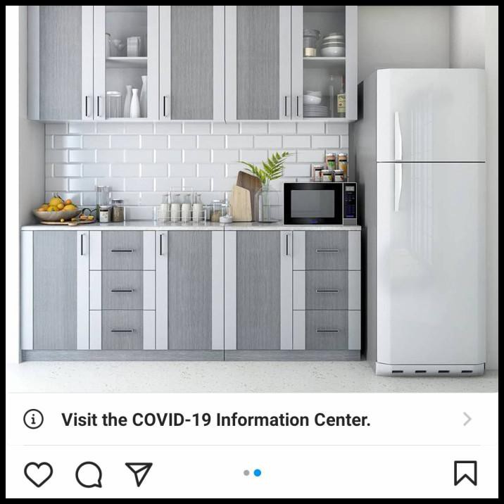 Kitchen Set Atas / Lemari Dapur Atas / Rak Dapur Atas Kofi Activ - 2 Pintu