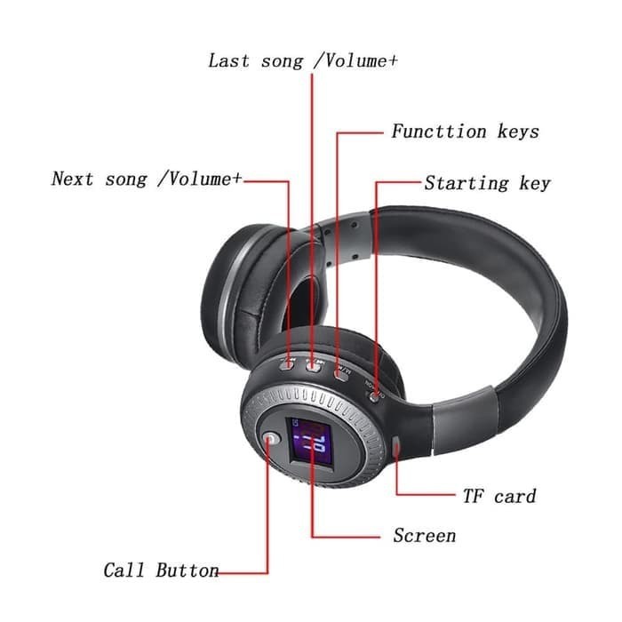 Headset Bluetooth Zealot B19