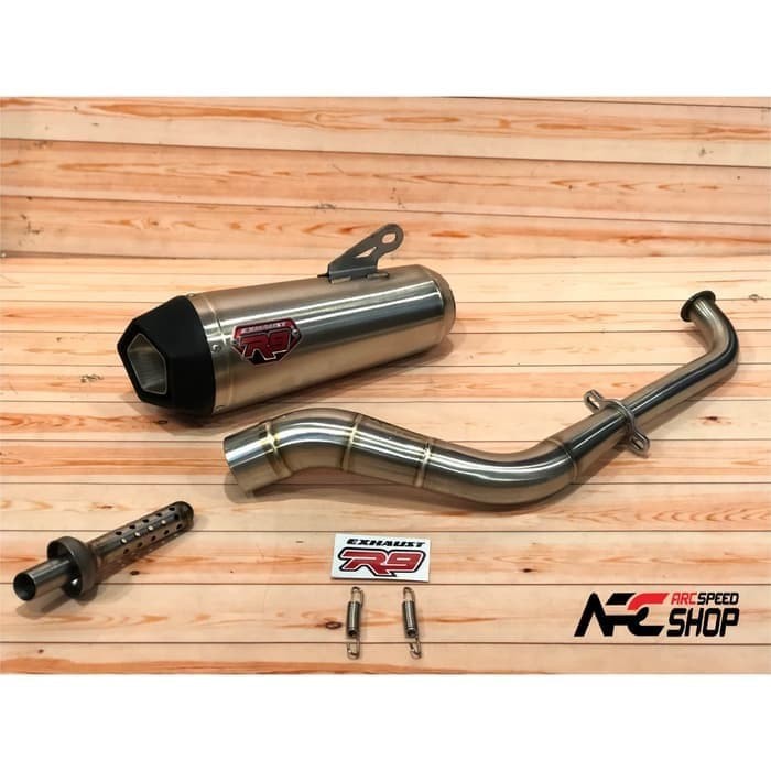 Knalpot R9 New Alpha Series Honda OLD Vario Fullsystem