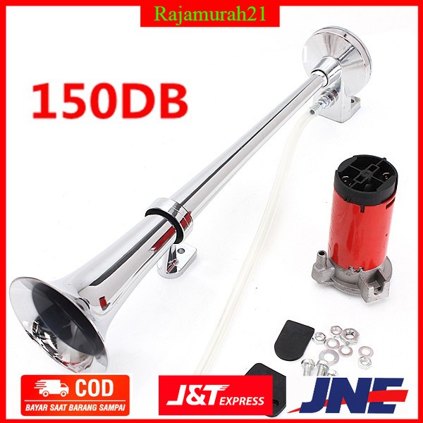 Zeepin Klakson Trompet Mobil Loud Air Horn 150dB 12V  - White