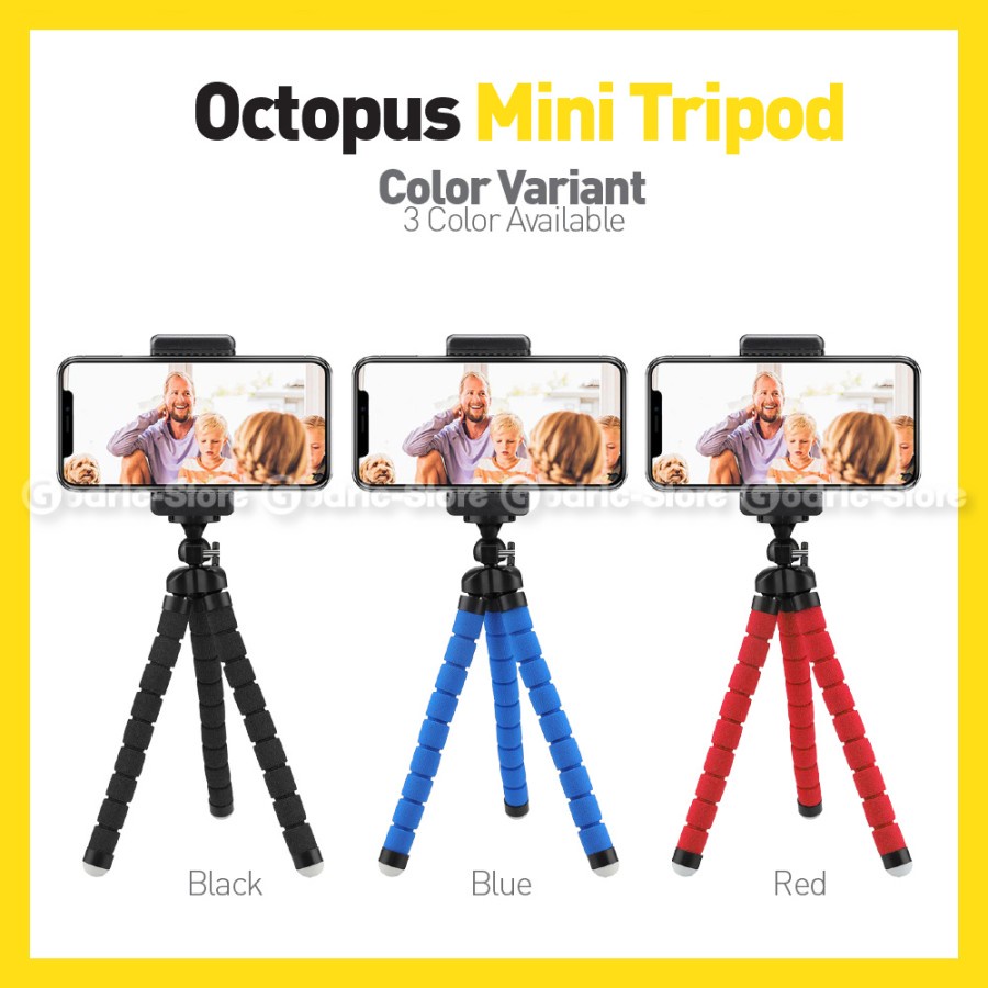 3in1 Tripod HP Spider Octopus Flexible with Holder &amp; Remote Bluetooth Set