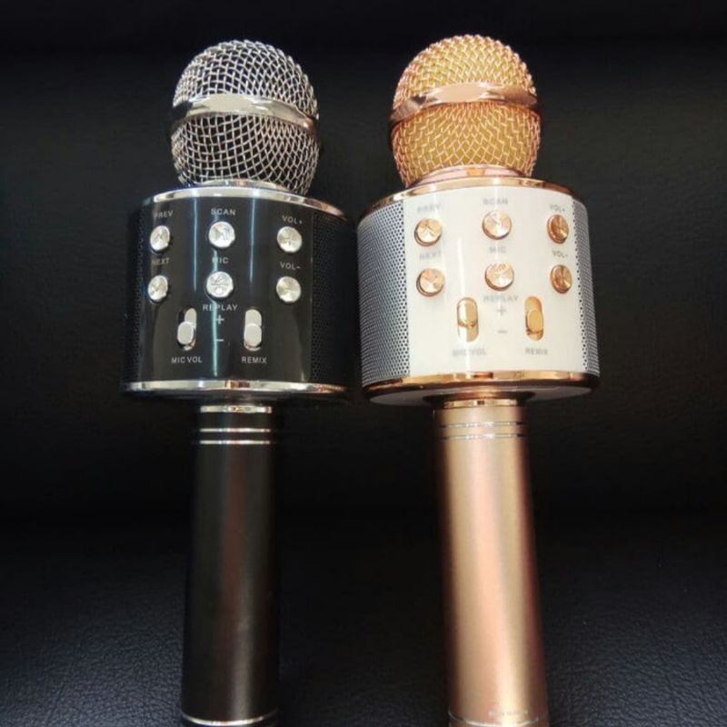 mic karaoke ws-858 /smule wireless karaoke portable /hifi mic