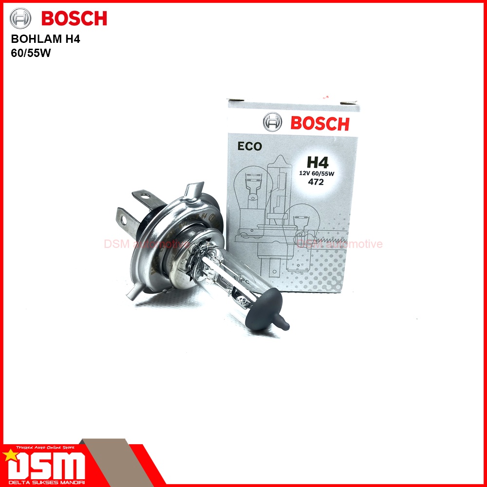 BOSCH Eco Lampu Mobil H4 - 12V / Bosch Original