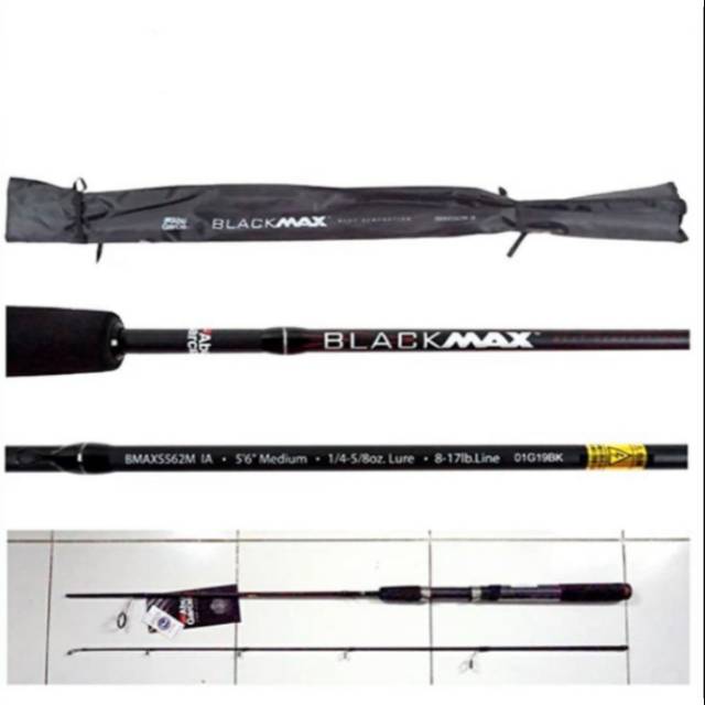 Joran Abu Gracia Black Max 602 (Sudah Packing Pralon)