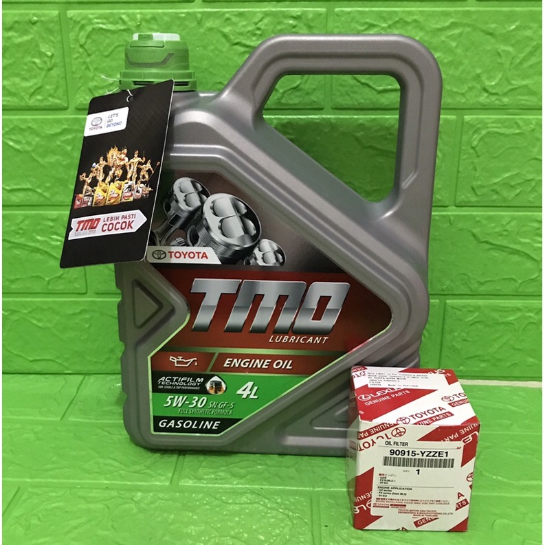 oli mesin toyota TMO 5W-30 4L / paket filter oli yaris vios sienta etios