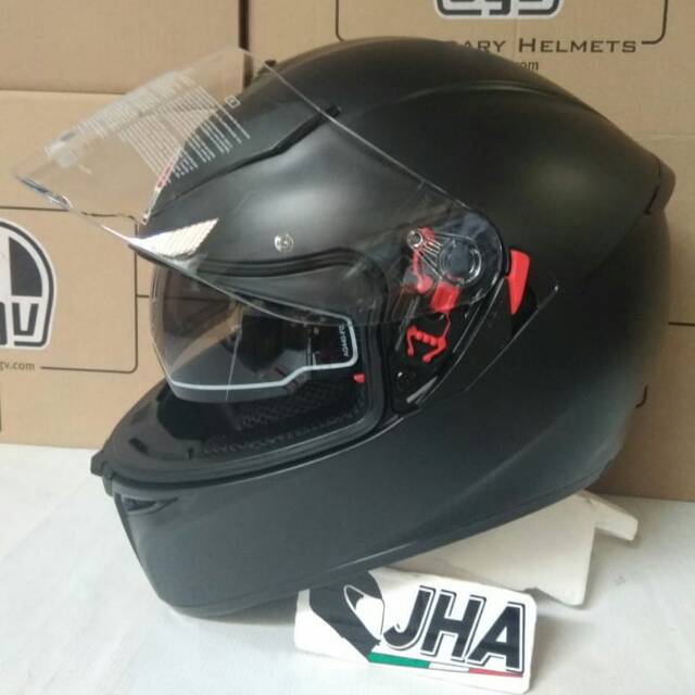 AGV K3 SV solid Black Matt Rossi