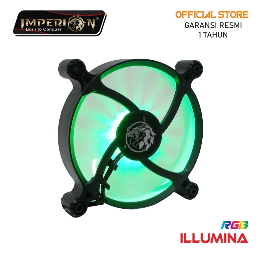 Fan / Kipas Gaming Imperion FA-G12-02 Illumina 120mm, 7-Colour LED