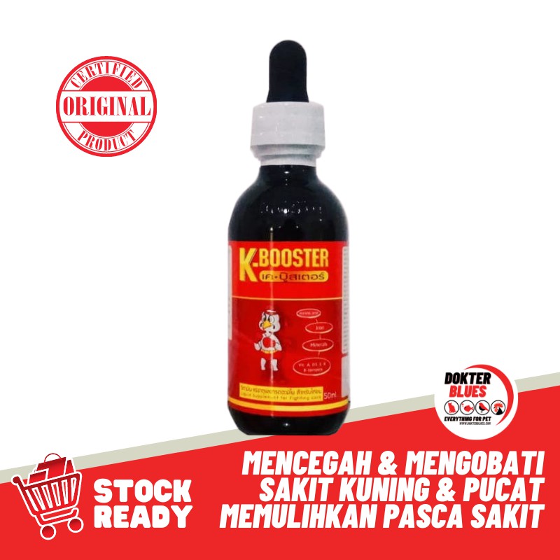 K BOOSTER K-Booster Original Vitamin Suplemen Ayam Pucat Obat Ayam Anemia Sakit Kuning