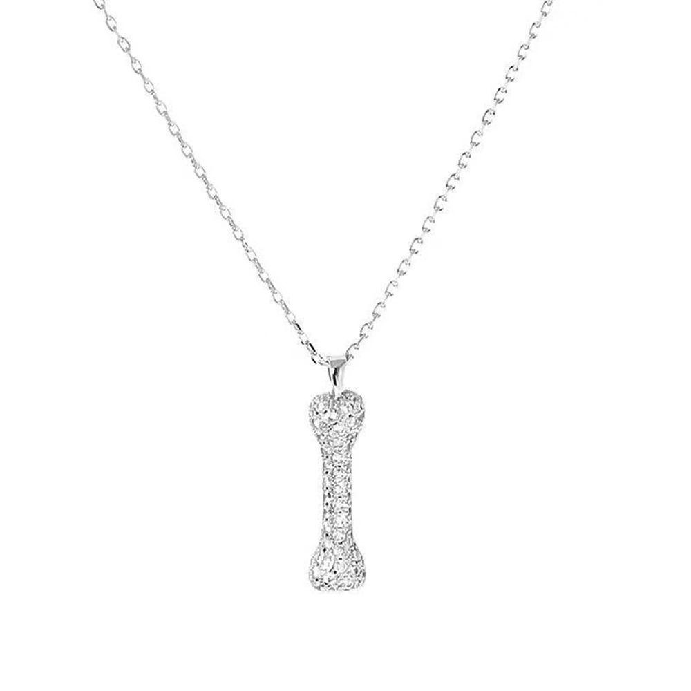 Rebuy Wanita Kalung Kepribadian Kreatif Angin Dingin Gaya Berlian Sweater Rantai Tembaga Gaya Korea Liontin
