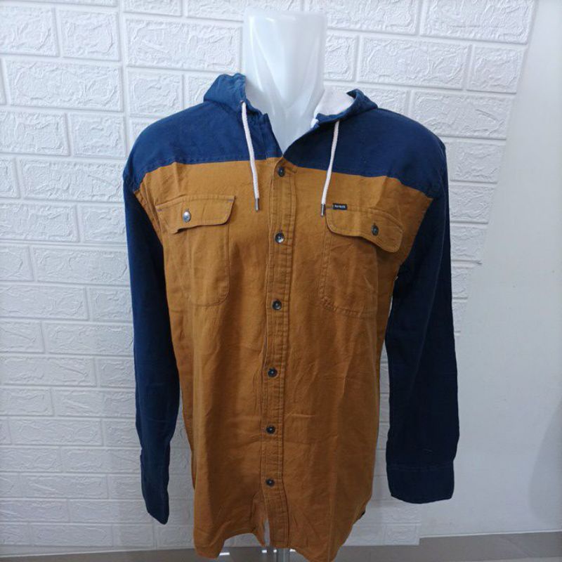 Kemeja hoodiePria Hurl3y