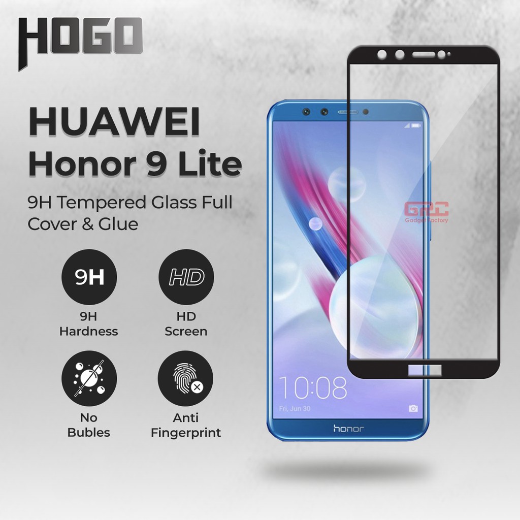 Tempered Glass HUAWEI Honor 9 Lite HOGO Full Cover Anti Gores Kaca