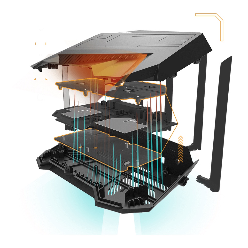 ASUS TUF-AX5400 Dual Band WiFi 6 Gaming Router Wireless AX 5400 AiMesh