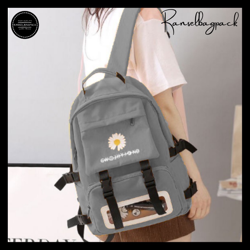 Tas Ransel Wanita - Tas Sekolah Remaja Dewasa Backpack Punggung Stylish Multifungsi Korea Terbaru Murah Kekinian Favorit Besar Traveling Kuliah Kerja Bagus Perempuan Wanita Cewek