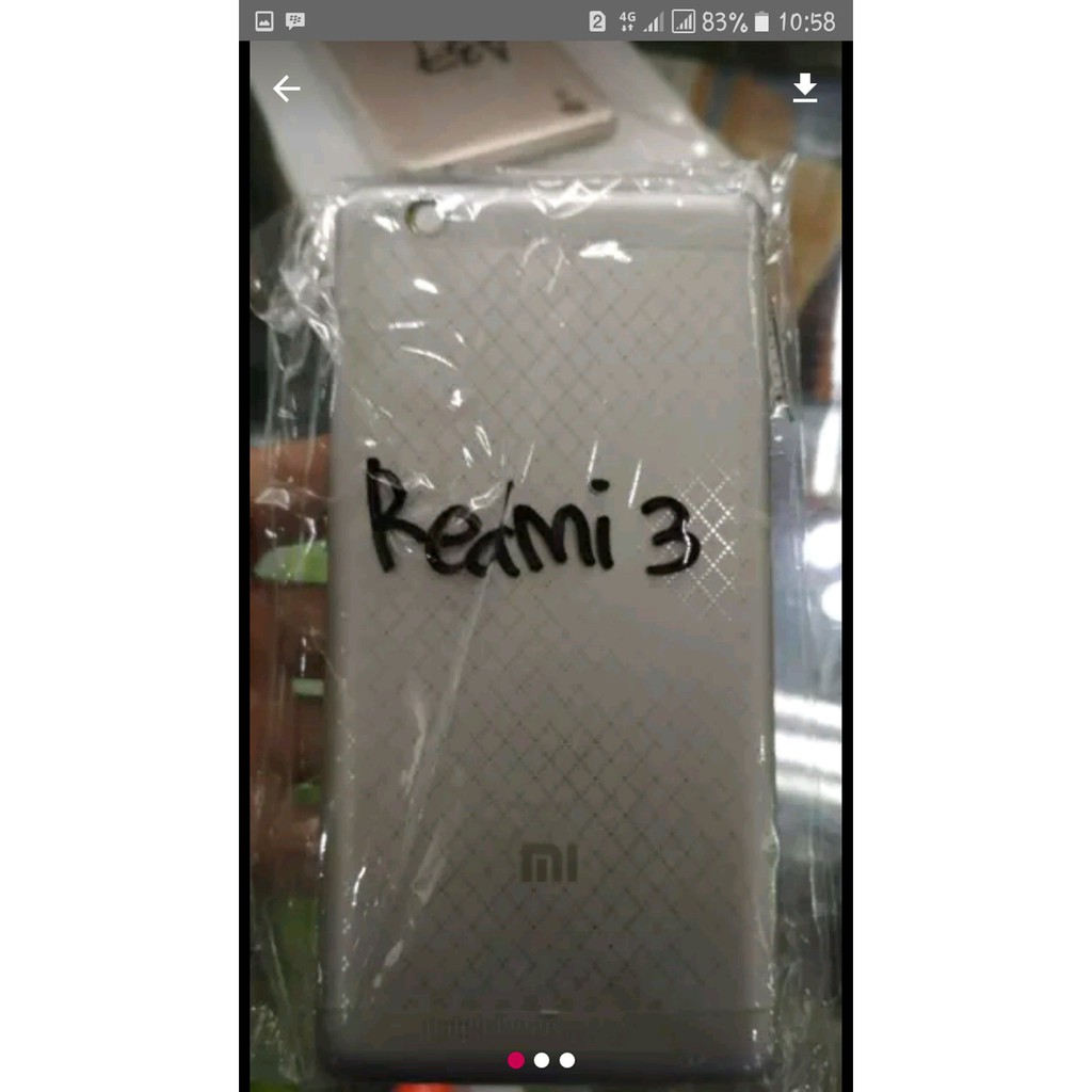 TUTUP BELAKANG  BACK DOOR BACK COVER XIAOMI REDMI 3 ORIGINAL