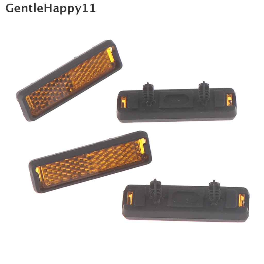 Gentlehappy 4pc Pedal Sepeda Reflektor Safety Night Cycling Reflektif Tahan Lama