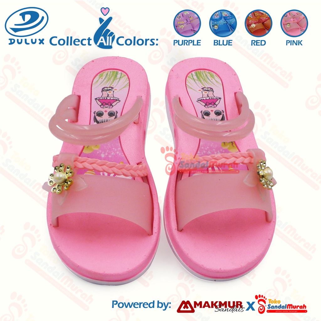 Toko Sandal Murah - Sandal Slop Perempuan Kekinian sandal karet / Elastis / Empuk  ( TK Sandal Murah LDS 02 CQ 062 )