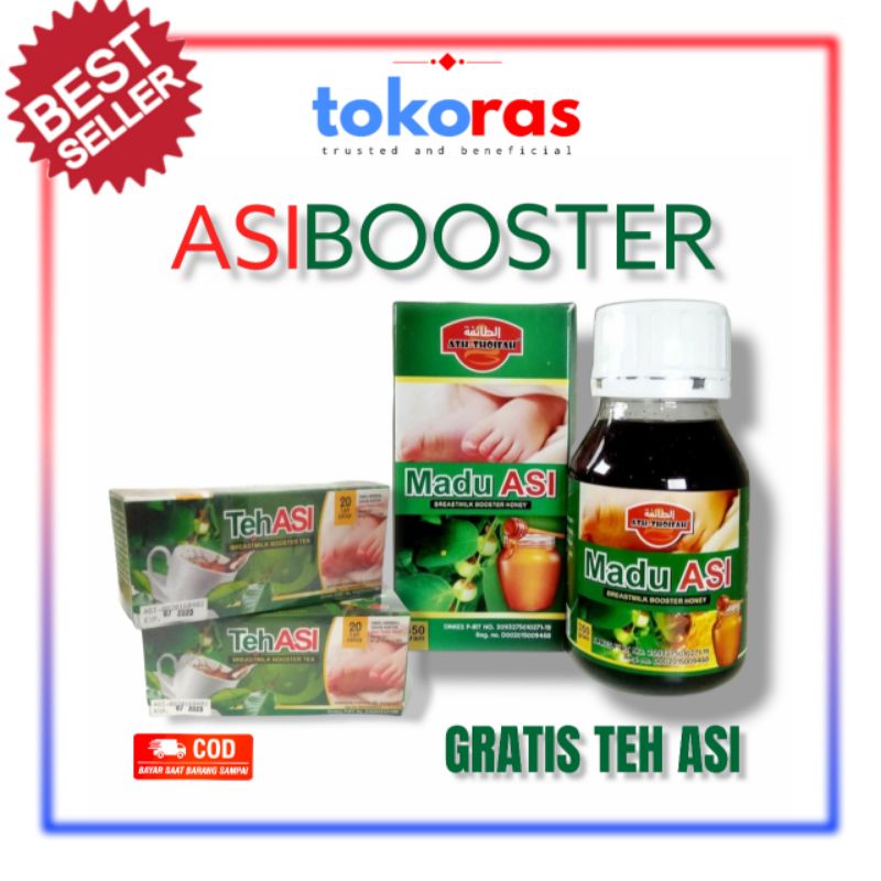 Asi Booster - Madu Asi gratis Teh Daun Katuk - Madu, Kedelai, Kurma, Katuk