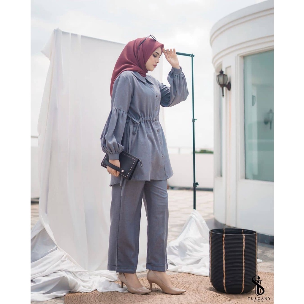 Nathali Setcel 03 Setelan Baju & Celana Terbaru Termurah 2022 Dewasa & Remaja setcel muslim lebaran