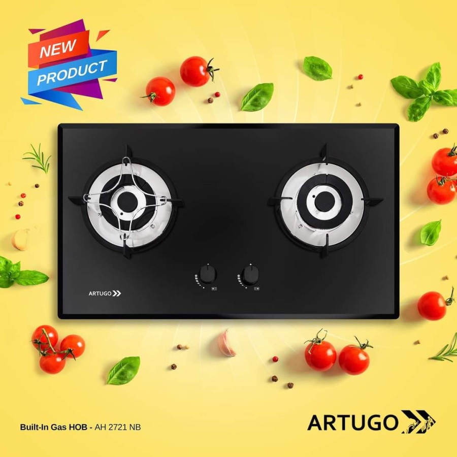 ARTUGO Built in Gas HOB AH 2721 NB / Kompor Tanam Gas AH2721NB / AH2721