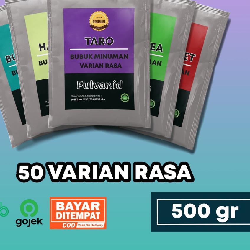 

(jzg-1272) BUBUK MINUMAN ANEKA RASA / BUBUK MINUMAN KEKINIAN / BUBUK MINUMAN 500GR / BUBUK MINUMAN