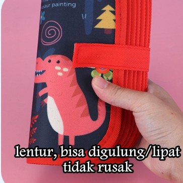 [ORGM] *14 Hal* Buku Gambar Doodle Book Buku Sketsa dan Spidol 12 warna bisa dihapus