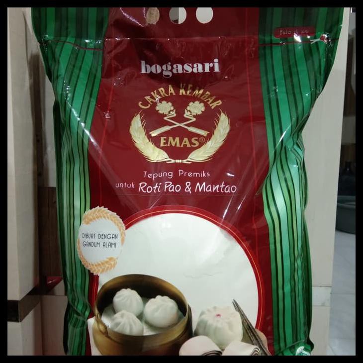 

5B54 TEPUNG ROTI PAO MANTAO BAKPAO CAKRA KEMBAR EMAS 5 KG 20XI