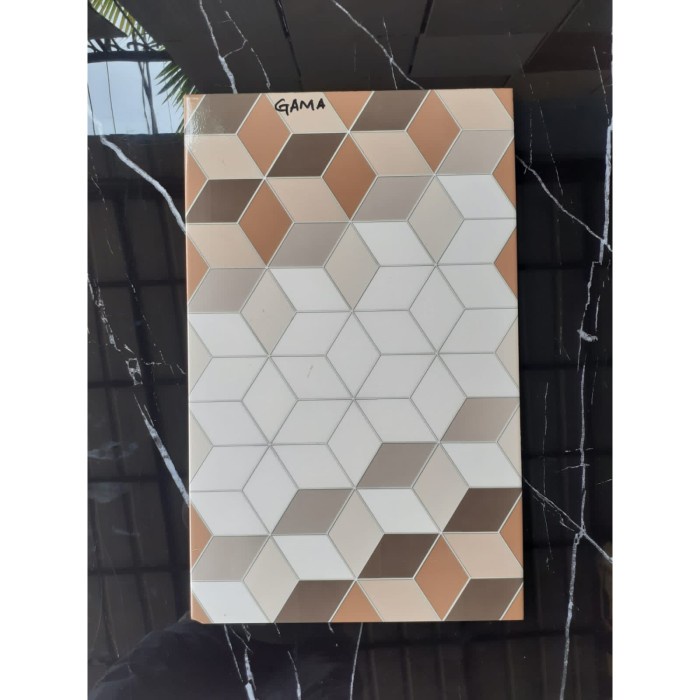 KERAMIK DINDING 25X40 GAMA BROWN GLOSSY - ROSALIA