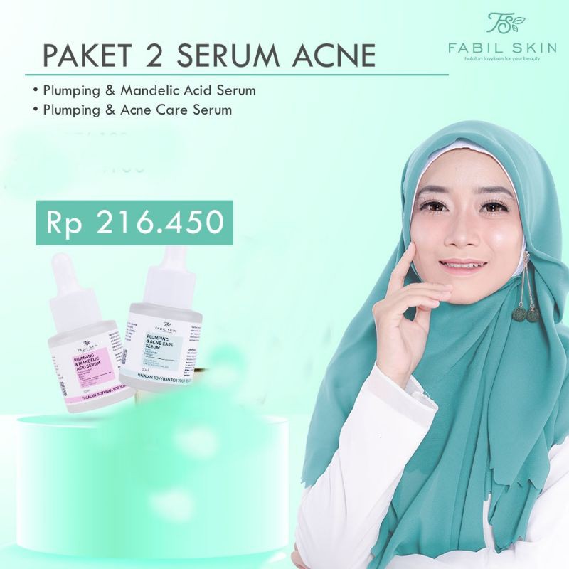 Paket Fabil 2 serum acne fabilskin fabil beauty