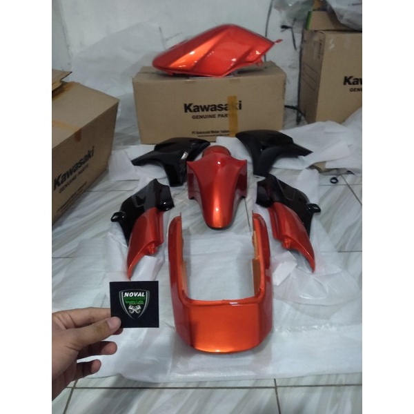 COVER BODY FULLSET NINJA SS ORANGE OREN ORIGINAL KAWASAKI