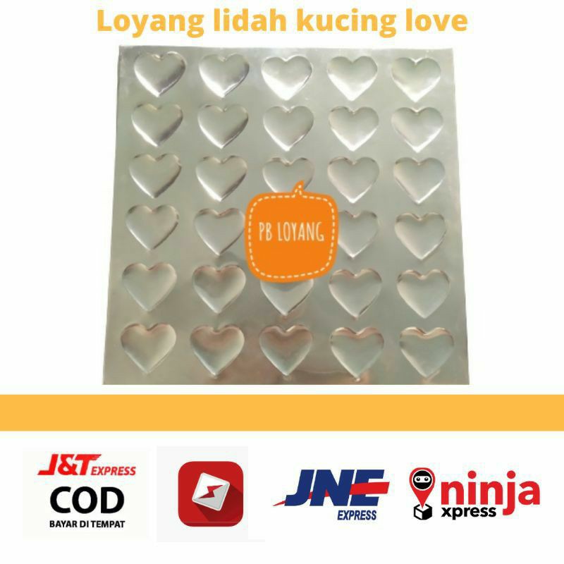 LOYANG KUE LIDAH KUCING LOVE