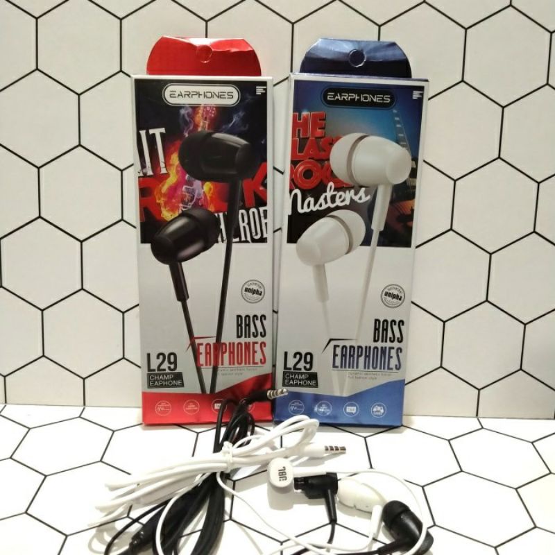 HF HEADSET/EARPHONE JBL L-29 BY HARMAN CHAMP SUPER BASS