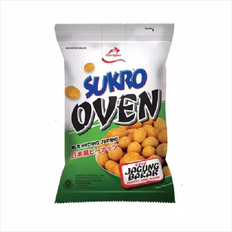 dua kelinci Sukro kacang oven rasa bawang / jagung bakar / pedas 100 gram