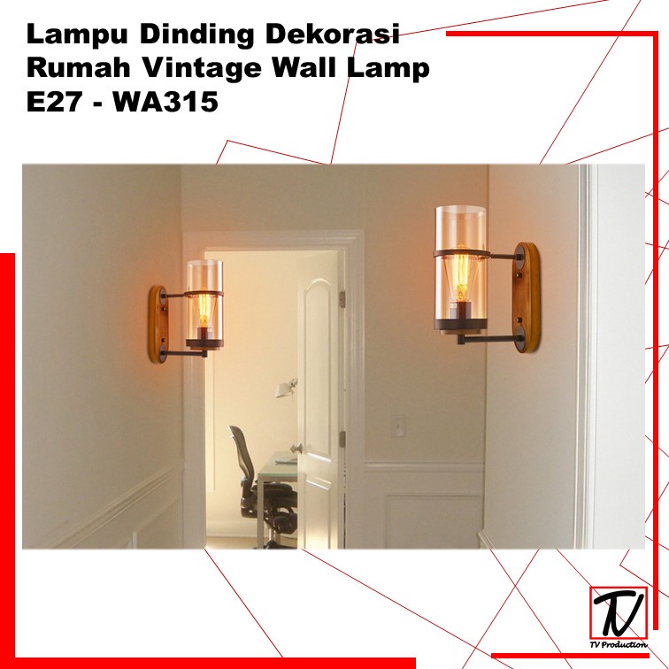 Lampu Dinding Dekorasi Rumah Vintage Wall Lamp / Lampu Penghias Ruangan