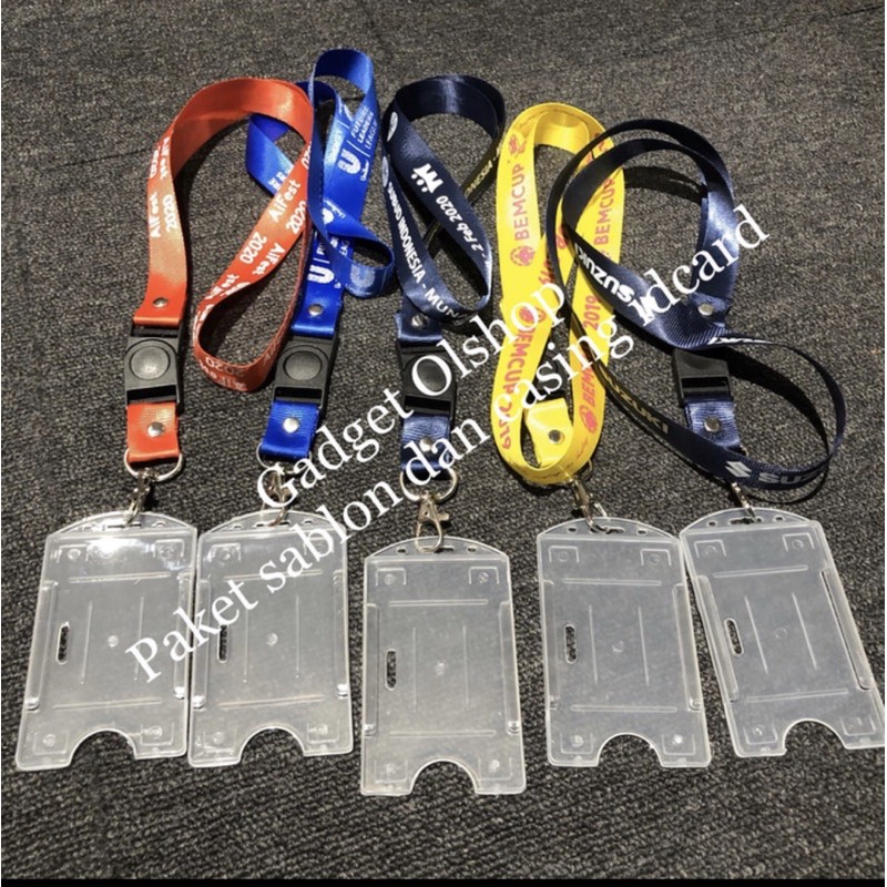 

Sablon Tali Idcard 1warna 1sisi Plus Casing Idcard-Sablon Tali Lanyard dan Tempat idcard Nametag