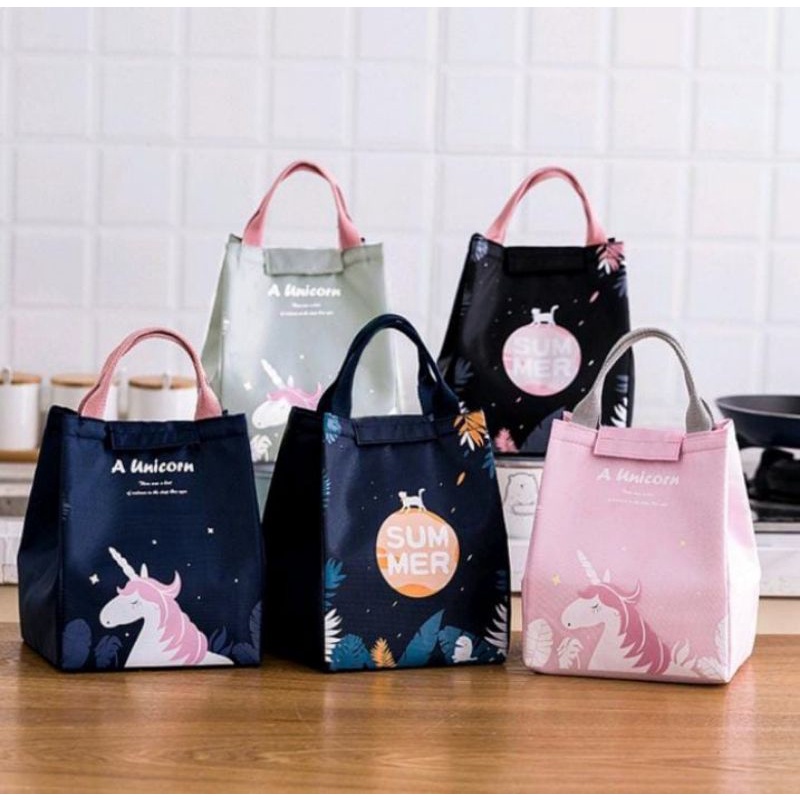 LUNCH BAG / TAS BEKAL MOTIF UNICORN LUNCH BAG UNICORN