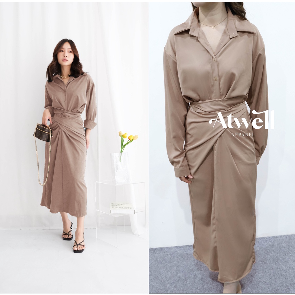 Katana Midi Wrap Dress