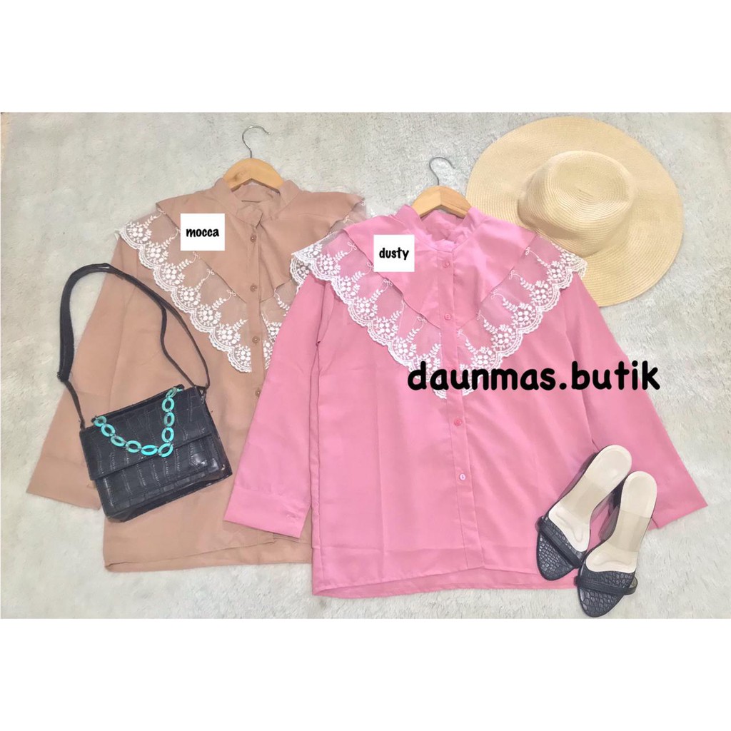 1KG MUAT 5PCS | ALANTA LACE RENDA PREMIUM SHIRT TOP HITS OOTD SELEBGRAM FASHION GROSIR MURAH WANITA