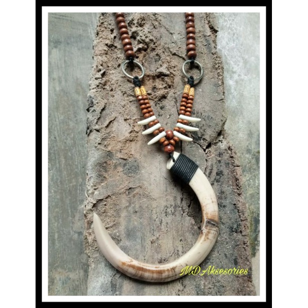 KALUNG/KALUNG TARING/KALUNG TARING BABI/KALUNG TARING BABI KALIMANTAN/KALUNG ETNIK/KALUNG DAYAK