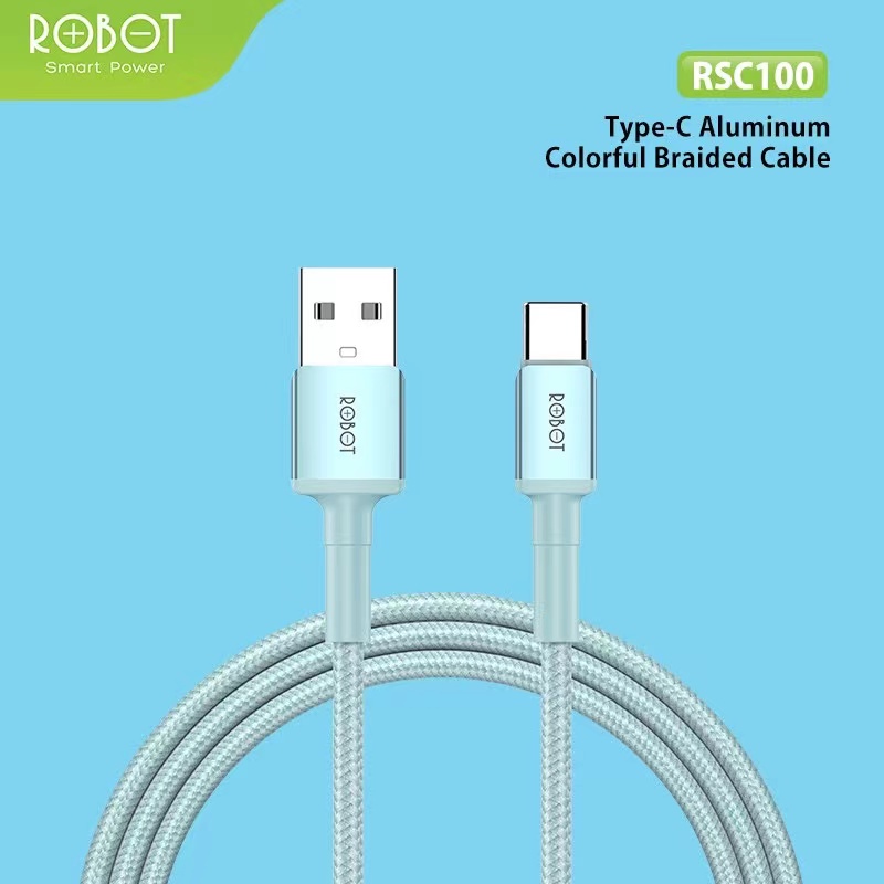 Kabel Data Charging ROBOT RSM100 MICRO USB / RSL100 LIGHTNING / RSC100 TYPE C ORIGINAL