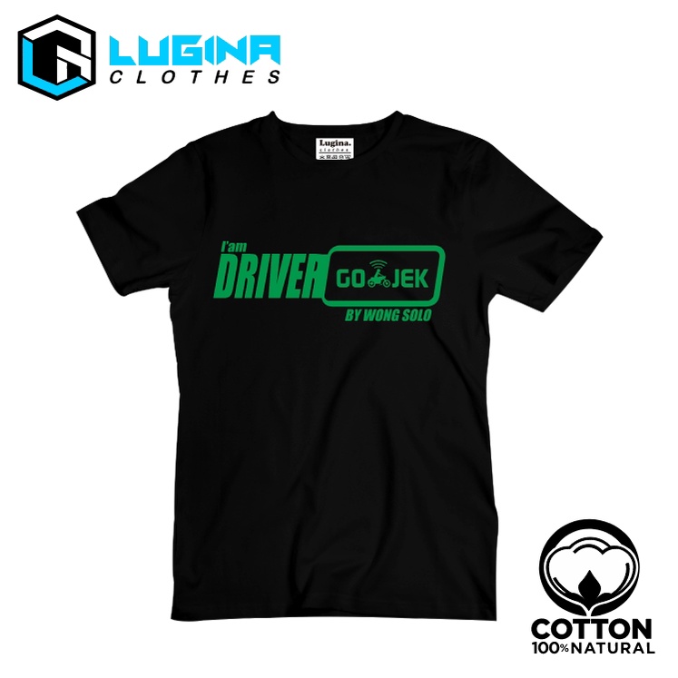 Baju Kaos Driver Gojek Tshirt Distro - Lugina