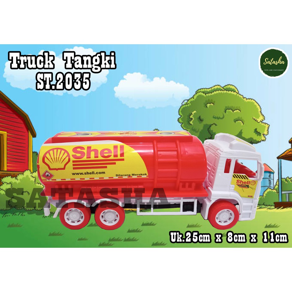 SATASHATOYS MAINAN ANAK MOBIL TANGKI PERTAMINA ST.2035 TRUCK TANGKI FULLBACK