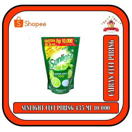 SUNLIGHT SABUN CAIRAN CUCI PIRING 435 ML 10000 MURAH TERJANGKAU